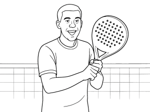 Black Crown Piton 12 2024 padelketcher med rund form og tekstureret overflade, vist i spil