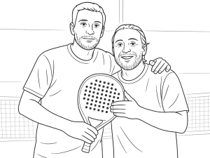 Bullpadel Axym 2023 padel ketcher med dråbeform og tekstureret overflade, vist i spil