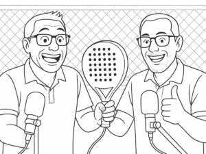 Svartvit skiss av Bullpadel Hack 03 24 padelracket med diamantform och tvåfärgad design