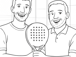 Hybridformet Dopadel Castor padelbat med tekstureret kulfiberoverflade og forstærket ramme