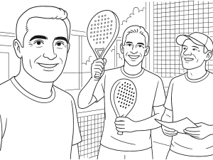 Seba Nerone y Alex Ruiz jugando pádel bajo reglas estilo Kings League en un animado club de Marbella