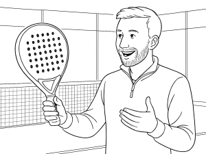 Oxdog Hyper Pro 2.0 padelracket med Optiweight-system och sandig yta, visad i detalj