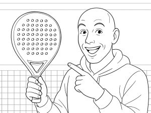 Dråpeformet Pallap Control Velocity Star 01 padelracket med teksturert overflate og dobbel karbonramme