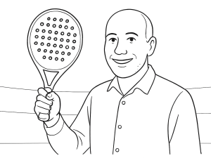 Quad Lynx padelracket med rund form, minimalistisk design och texturerad yta för spinnkontroll