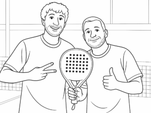 Disegno in bianco e nero della racchetta da padel Head Radical Motion 2024 con forma a lacrima e piatto liscio