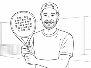 Zwei minimalistische Secco Padelschläger, La Blanca und All Black, mit strukturierter Oberfläche und verlängertem Griff