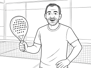 Spelare demonstrerar chiquita-slag med Starvie Astrum Soft padelracket, med fokus på kontroll och komfort