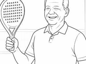 Pala Tactical Padel El Jefe con forma redonda, superficie texturizada y corazón estilizado en negro y blanco