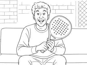 Dez raquetes de padel alinhadas, cada uma com a sua classificação de 2023 e nome da marca.