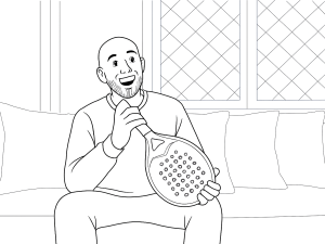 Håndtegnet Vibora Yarara Radical 12K padel ketcher med carbonfiber tekstur og sandblæst slagflade