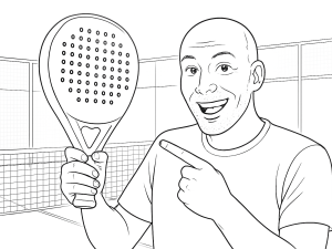 Fernando Belasteguin holder Wilson Bela Pro V2.5 padelracket og viser frem det moderne designet