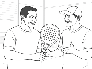 Musta-valkoinen luonnos Adidas Adipower Legend 2023 -padelmailasta kulta-pronssisella yksityiskohdalla