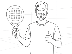 Bullpadel Hack 03 Hybrid 2024 racket met getextureerd oppervlak, ergonomische grip en aerodynamisch frameontwerp