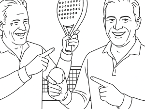 Joueur de padel réalisant une frappe de clôture en revers près de la vitre du fond avec un jeu de jambes précis et un accompagnement maîtrisé