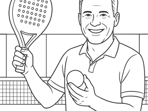 Spiller forbereder sig på et forhånd bagvægsslag i padel, battet ført tilbage og knæene bøjet