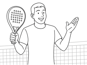 Três raquetes de padel em formas redonda, híbrida e diamante, a destacar diferenças no ponto doce e equilíbrio