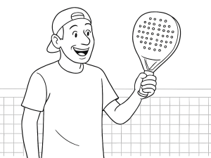 Head Extreme One padelketcher med ét hul og diamantform, vist i sort og hvid