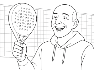 Raquette Lok Padel Maxx Hype en forme de diamant avec sweet spot marqué et surface texturée pour le spin