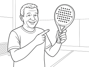 Diamantvormige Pallap Power Star padelracket met gezandstraald oppervlak en carbonfiber details