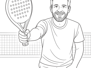 Puma Solar Attack II CTR padelketsjer med dråbeform og tekstureret kulfiberoverflade