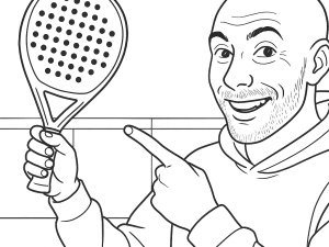 Starvie Triton Pro Touch 2025 padelketcher med diamantform og tekstureret kulfiber-overflade