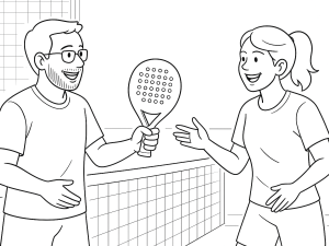 Δύο ομάδες padel διαφορετικού επιπέδου διαγωνίζονται σε γρήγορο γήπεδο υπό έντονη ζέστη στη Μαδρίτη