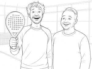 Adidas Metalbone HRD+ 3.4 padel ketcher med diamantform og forlænget greb, detaljeret tegnet