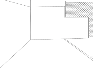 Padelspelare ser på när en boll studsar i låg vinkel och glider lågt över banan.