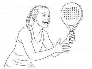 Raquete Bullpadel Flow Woman 2025 com design elegante e superfície texturizada para jogadoras