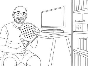 Raquete de padel Cork Supreme Dos artesanal com número de série visível e detalhes da face de cortiça dupla prensada