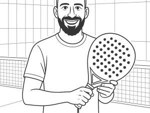 Raquete de padel Dopadel Castor desenhada à mão com formato de diamante e face em fibra de carbono texturada