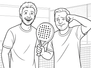 Øvet spiller holder Dopadel Stellar Pro padel-ketcher, fremhæver dråbeform og kulfiberstruktur