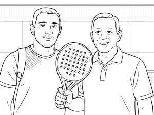 Lucas Campagnolo holder Drop Shot Explorer Pro Attack 2024 battet og fremhæver dets runde form og signaturdetaljer