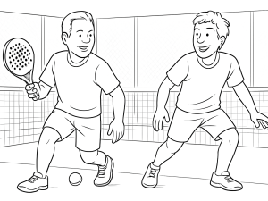 Spelare utför en forehand bajada efter att bollen studsat mot bakglaset i padel