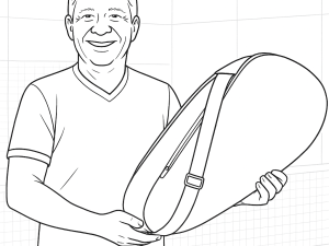 Futura Roma Tech Padel-Tasche mit biometrischem Schloss, Lederstruktur und mehreren Fächern im eleganten Design