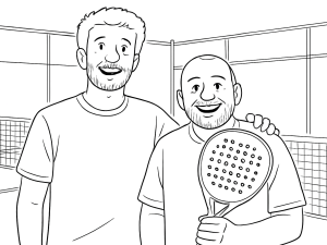 Diamantformet Grow Padel Rush ketcher med tekstureret overflade og markante sorte, gyldne og røde detaljer