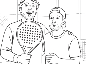 Joma Tournament Pro 2.0 Padelschläger mit Hybridform und strukturierter Oberfläche, detailliert dargestellt