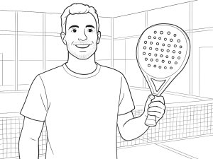 Τέσσερις επαγγελματικές ρακέτες padel από NOX, HEAD, Babolat και Adidas τοποθετημένες δίπλα-δίπλα για σύγκριση