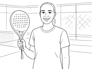 Kaksi LÕK Flow padelmailaa, pyöreä muoto, epäsymmetrinen sydän ja kontrastina teksturoitu sekä sileä pinta