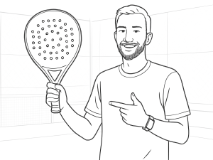 LÕK Maxx Hype padelbat med diamantform og asymmetrisk hjerte, med fokus på kraft og spin