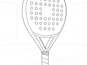 Duas raquetes de padel, incluindo uma NOX AT10, rodeadas por etiquetas de preço e ícones meteorológicos.