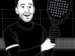 Diamantformet NOX AT10 Genius Attack 18K ketcher med ru overflade og ottekantet bundknop