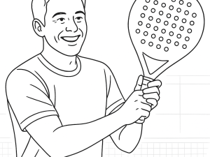 Nox ML10 Pro Cup padel-ketcher med rund form og tekstureret carbonfiber-overflade i hånden