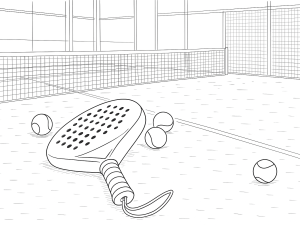 Spillere nyter en livlig padelmatch på en liten bane, med heiende tilskuere i bakgrunnen