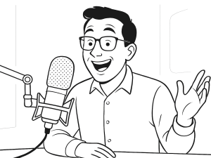 Menedżer klubu padla korzystający z panelu Playbypoint, korty i gracze w tle, styl monochromatyczny