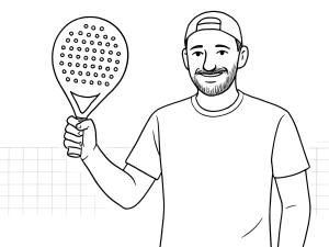 Várias raquetes de padel híbridas de marcas como Babolat, Nox e Wilson dispostas para comparação