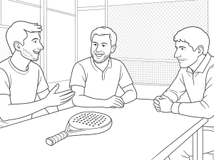 Dessin noir et blanc des raquettes de padel Oxdog 2025, mettant en valeur les formes distinctes et les caractéristiques techniques