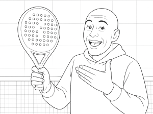 Starvie Raptor 2025 padelmaila matta pinnalla, pyöreä muoto ja punamusta värimaailma