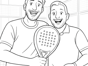 Hybridformet Tactical Padel El Toro Viceversa-ketcher med kontrasterende sorte og hvide sider, ru overfladestruktur