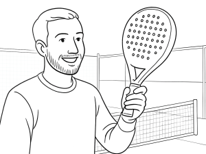 Bullpadel Neuron 2024 padelireket köie randmepaela ja V-kujuliste raamidetailidega